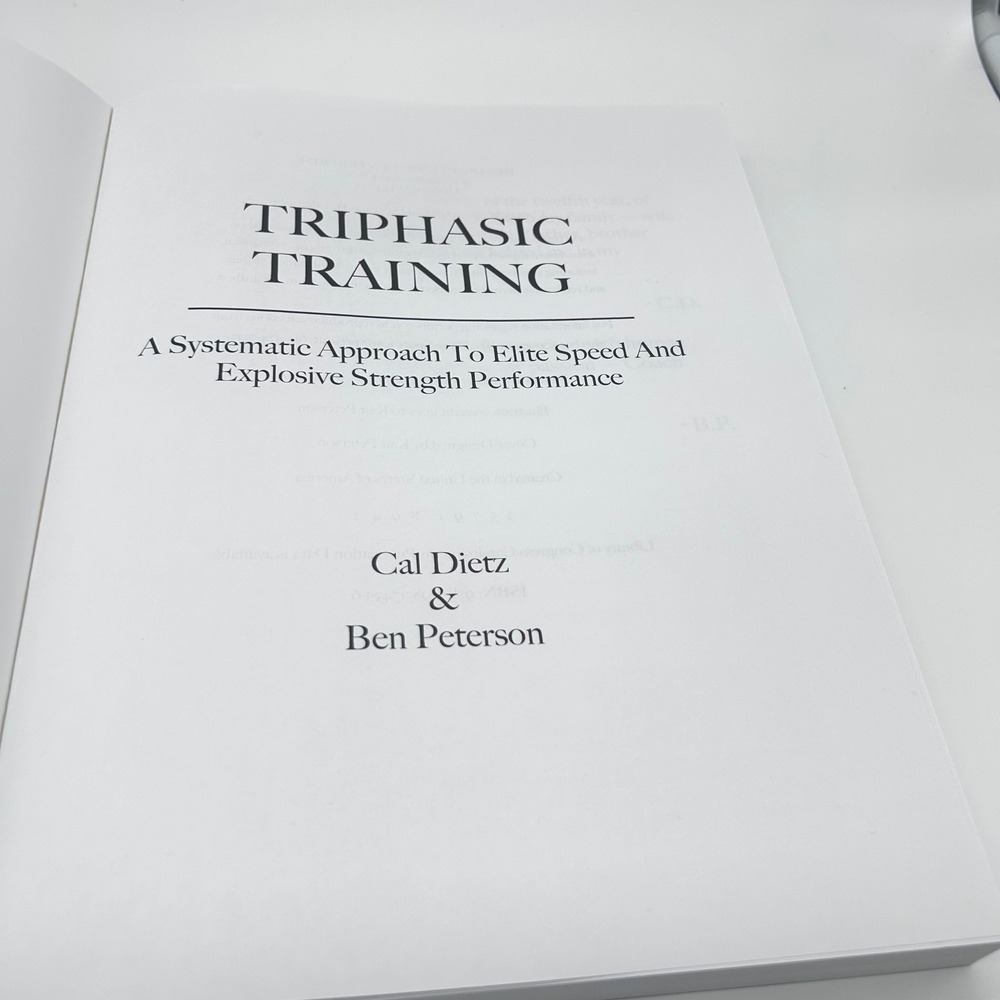 Triphasic Training Cal Dietz Ben Peterson Strength Performance Book Paperback - Picture 4 of 7